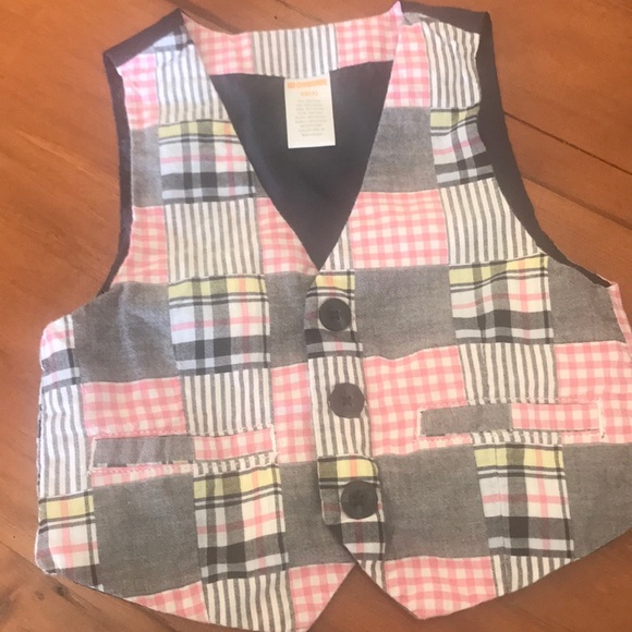 Gymboree  XS 4 little men’s vest preppy design - Picture 3 of 4